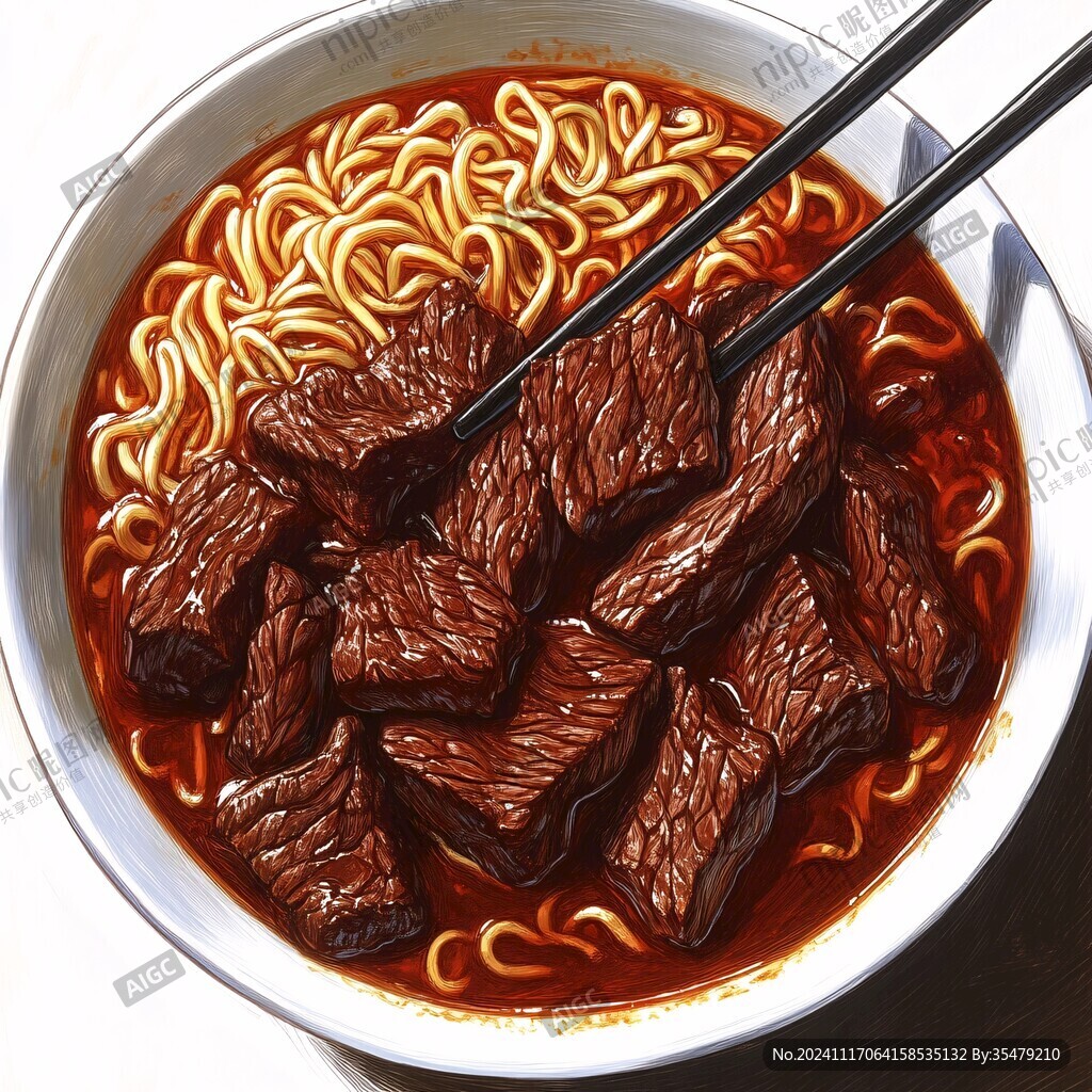 手繪紅燒牛肉面