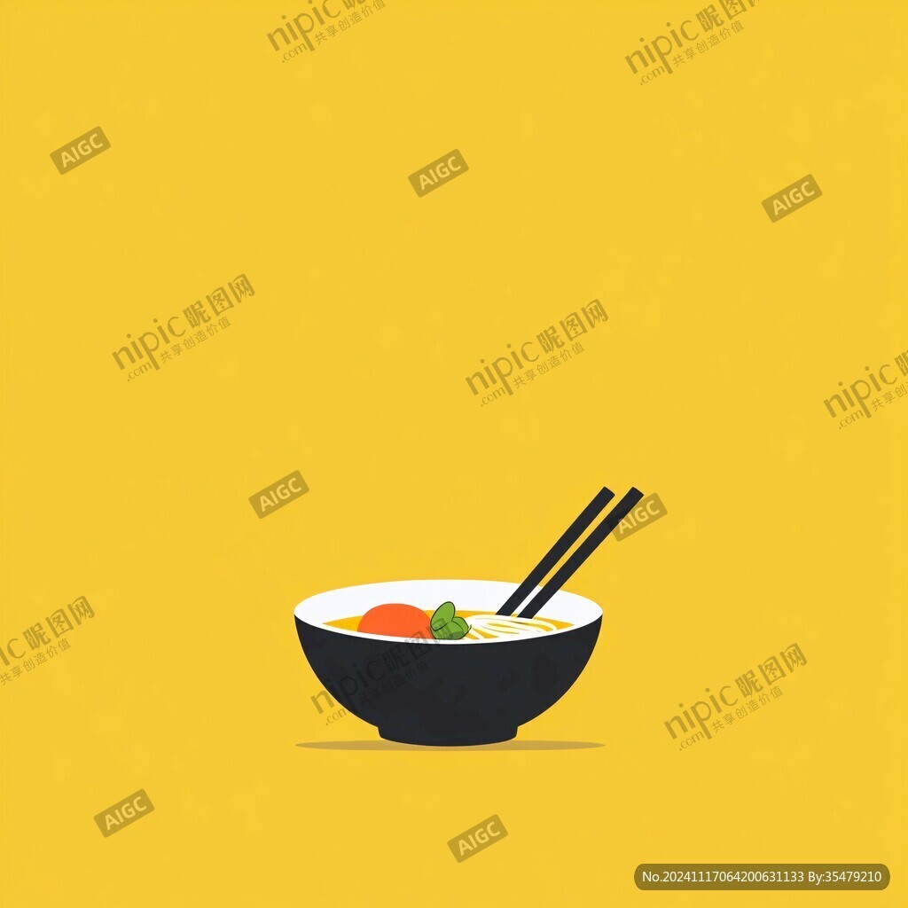 碗筷子拉面食品面條