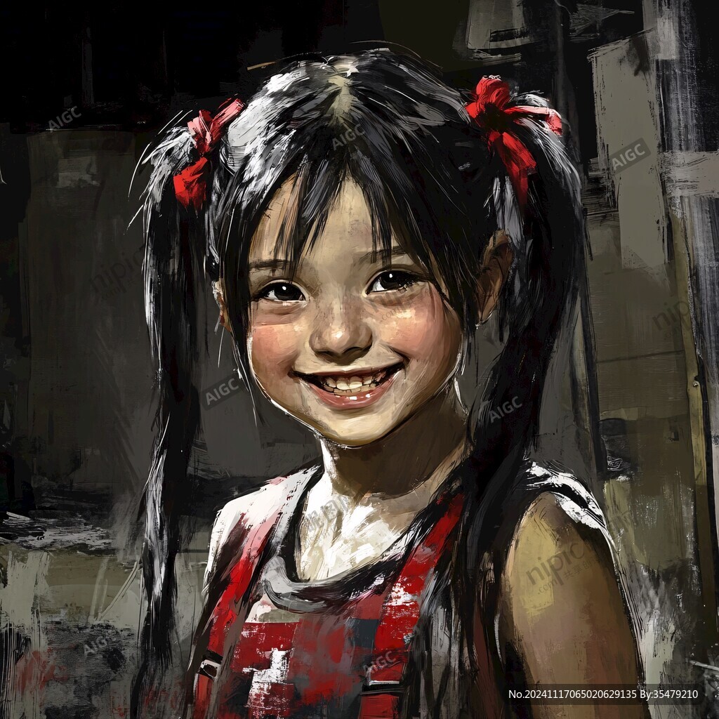 原創手繪小女孩
