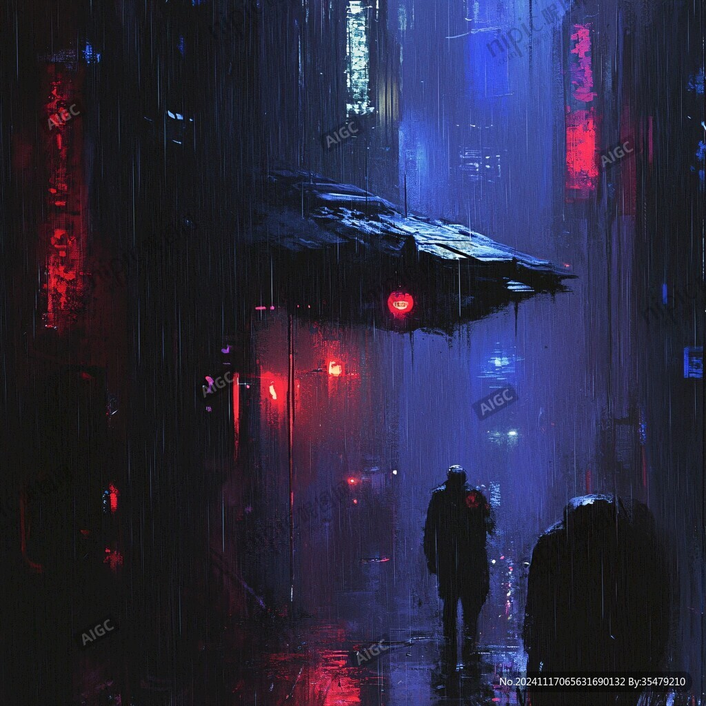雨巷插畫(huà)