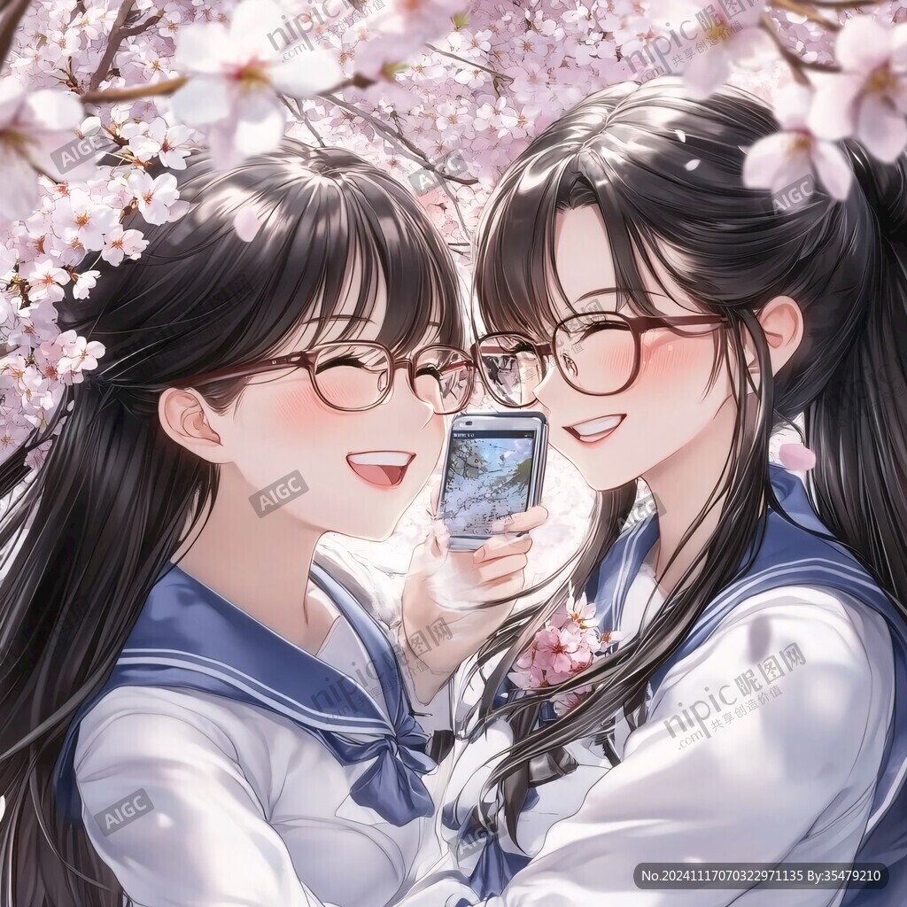 閨蜜插畫