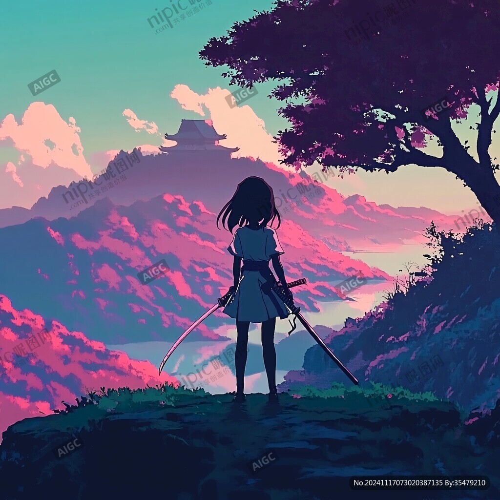 劍客插畫
