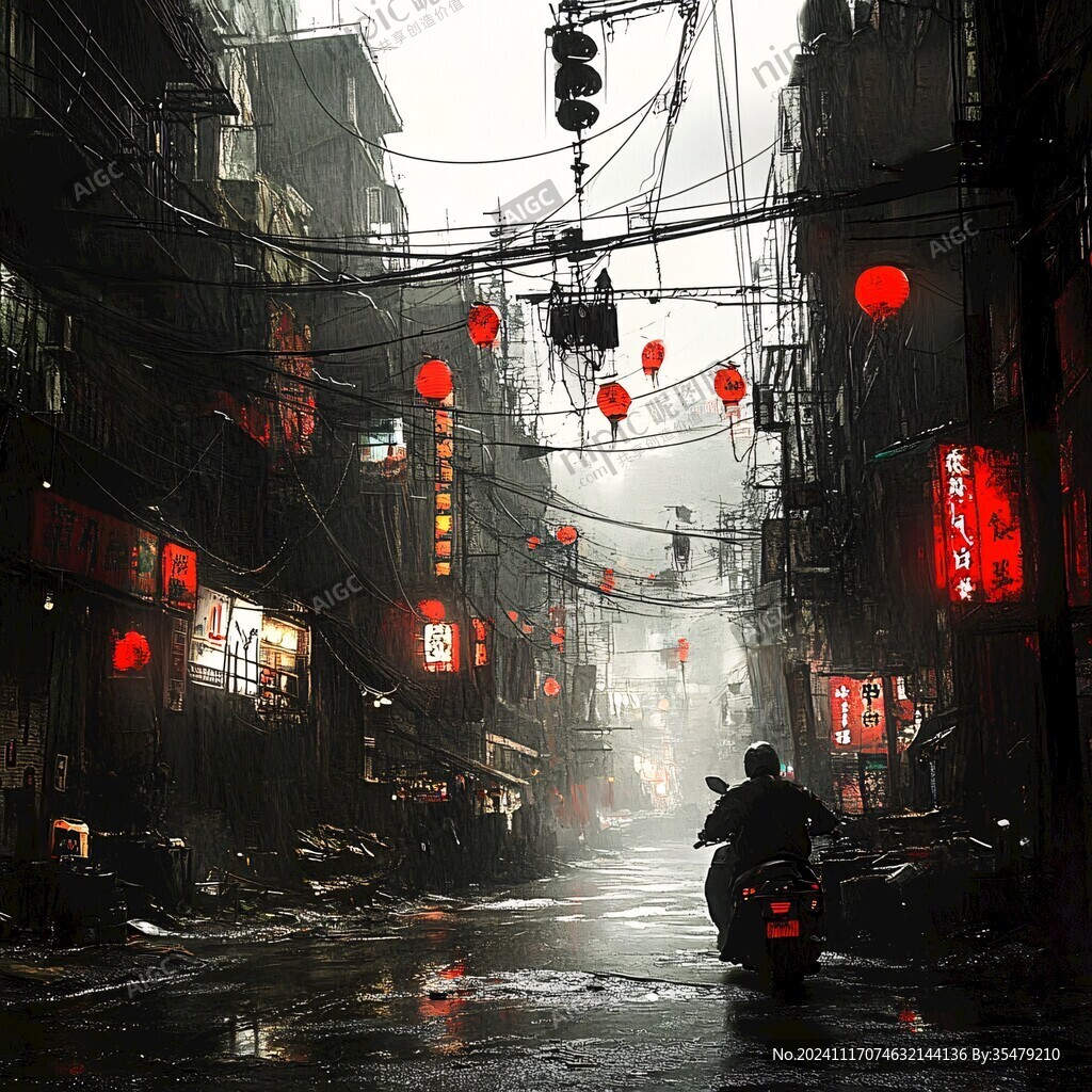 雨中陋巷