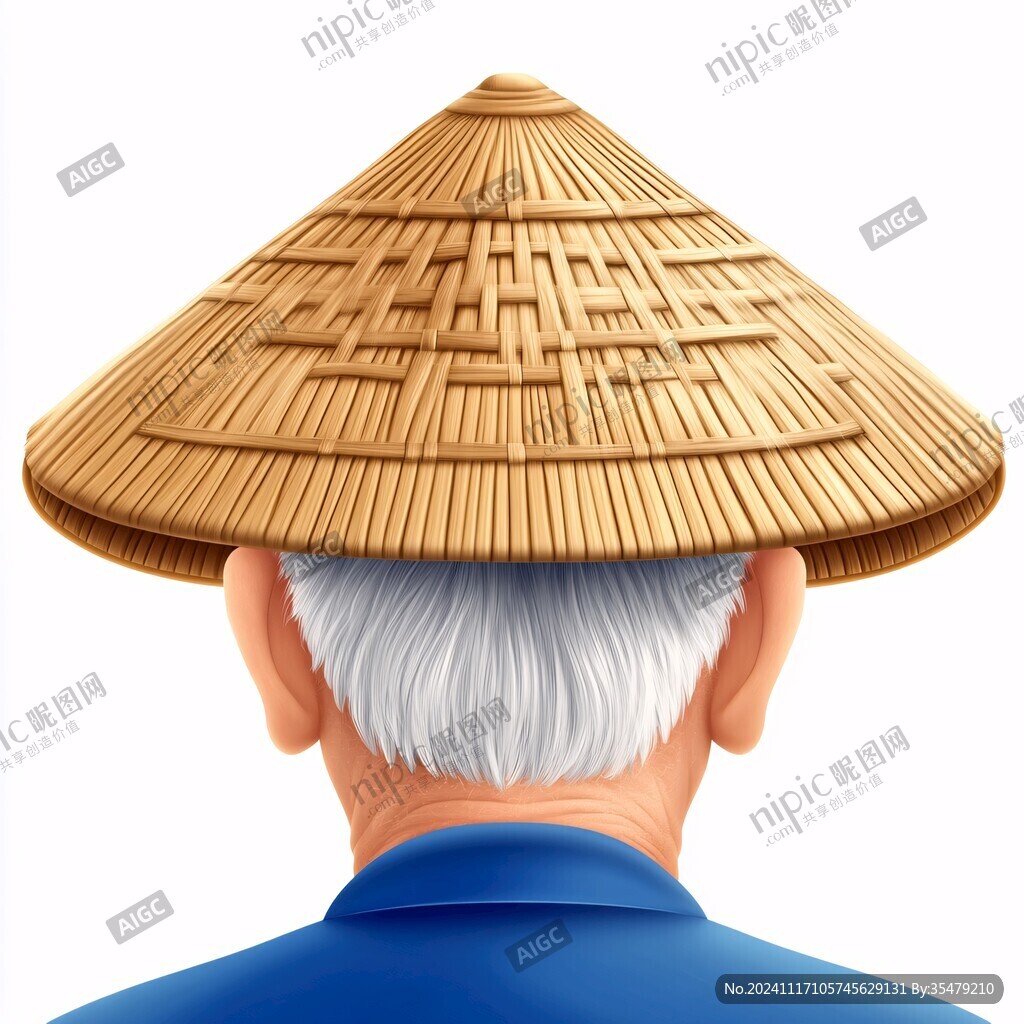 戴斗笠的老人