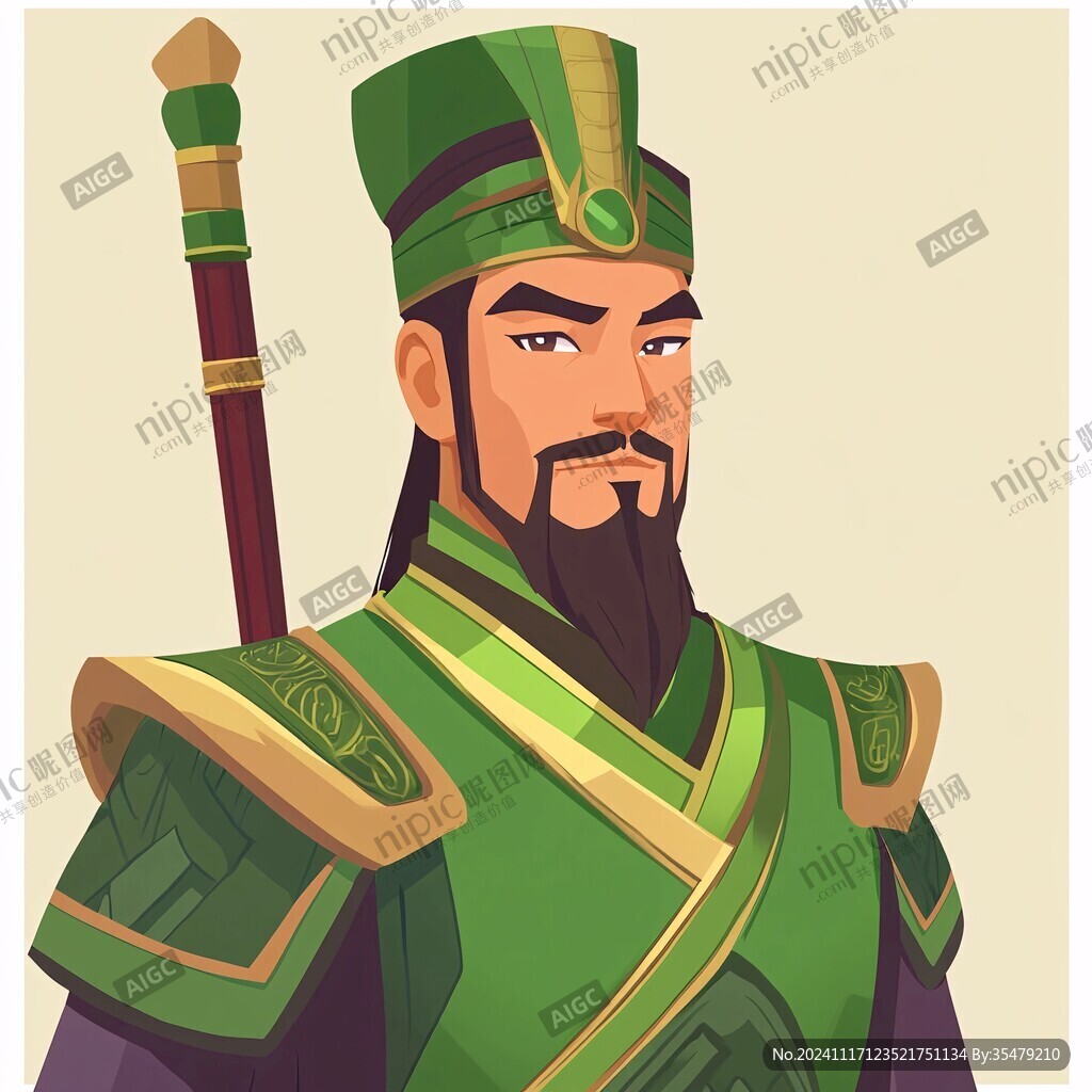 卡通古代將領(lǐng)