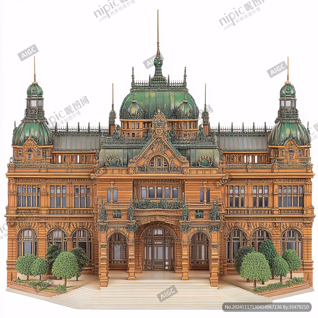 匈牙利地標建筑插畫