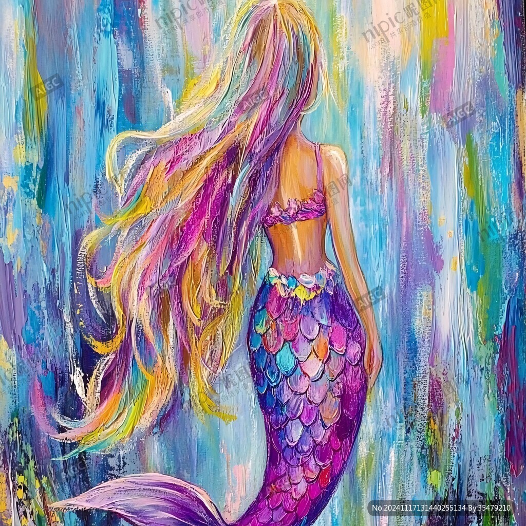 彩繪美人魚