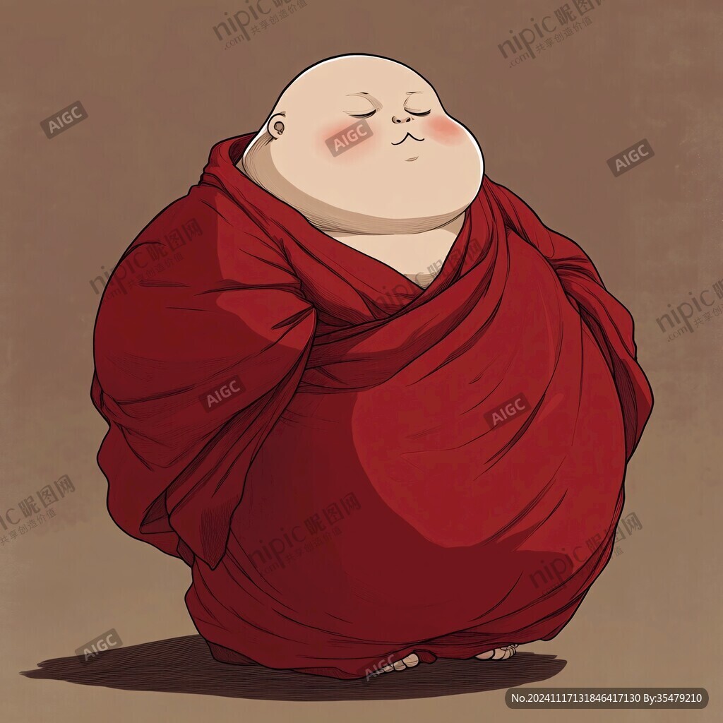 和尚動漫素材