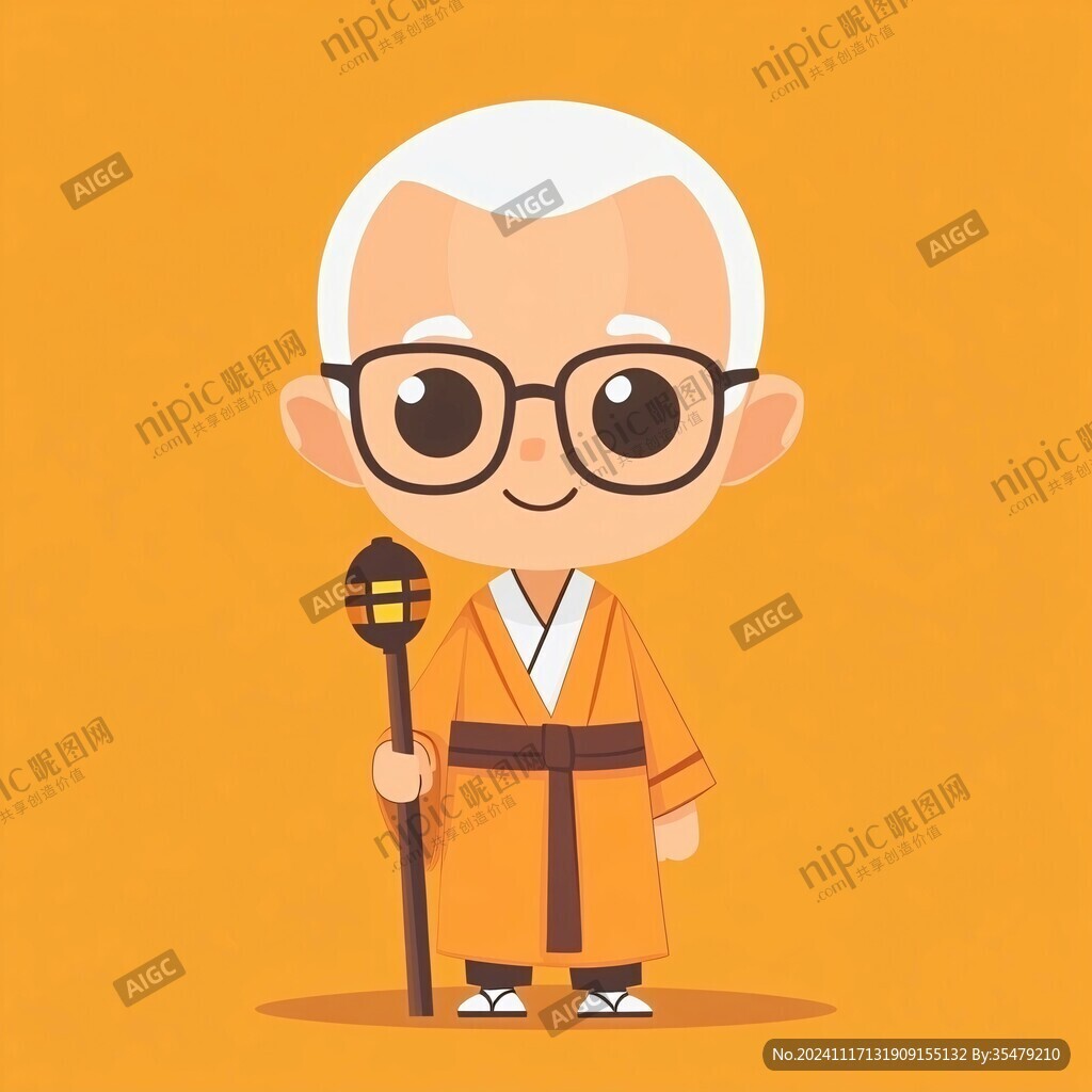 卡通老教授頭像