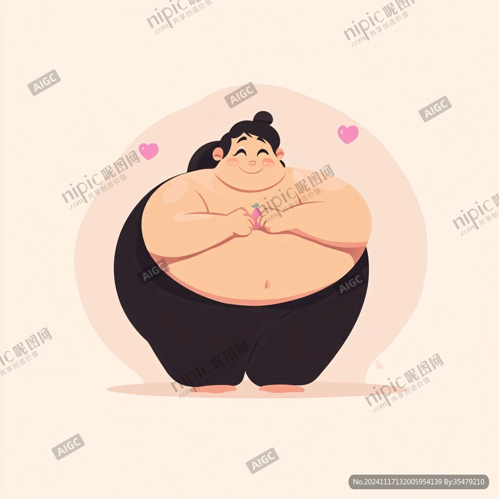 卡通創(chuàng)意胖妞