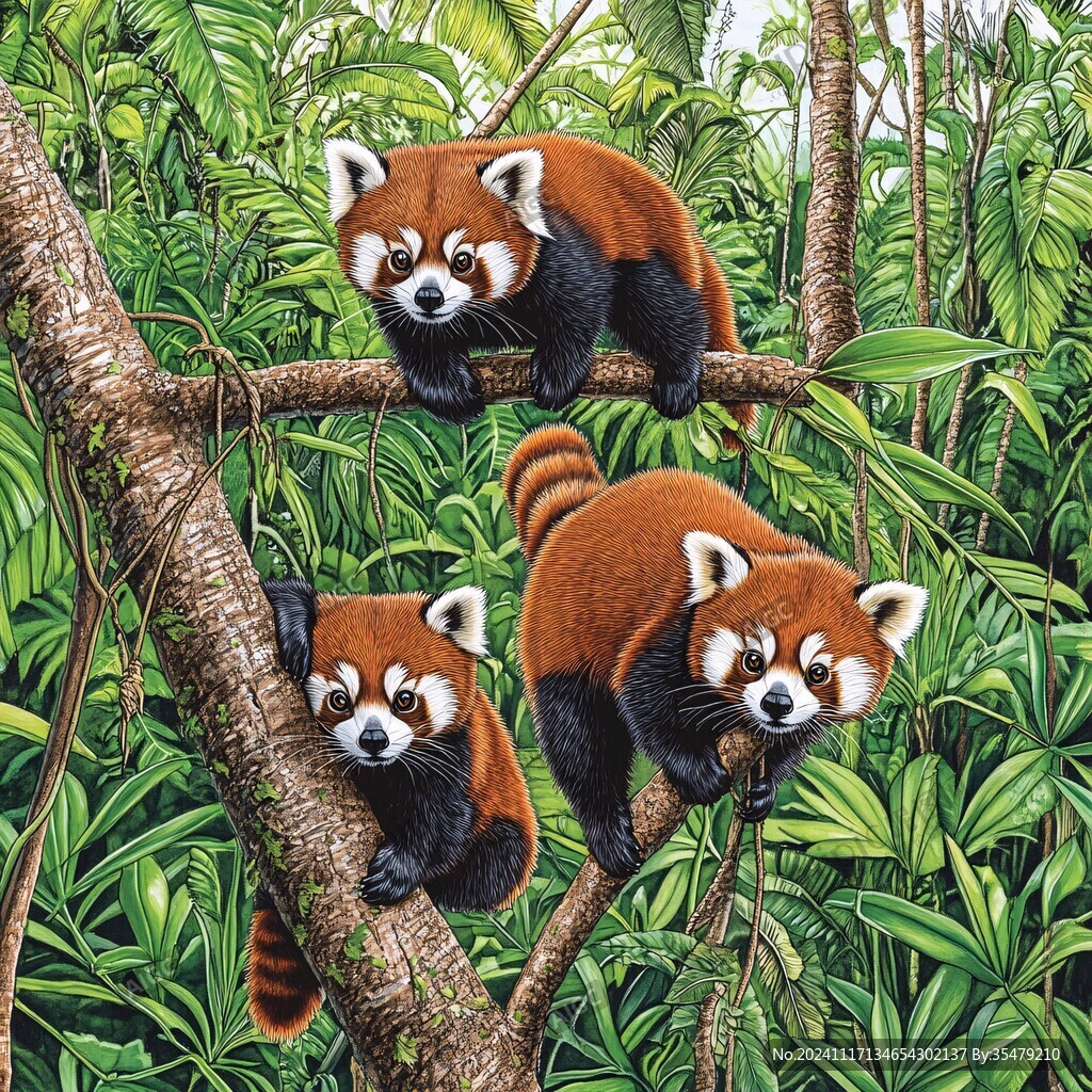 樹上小熊貓