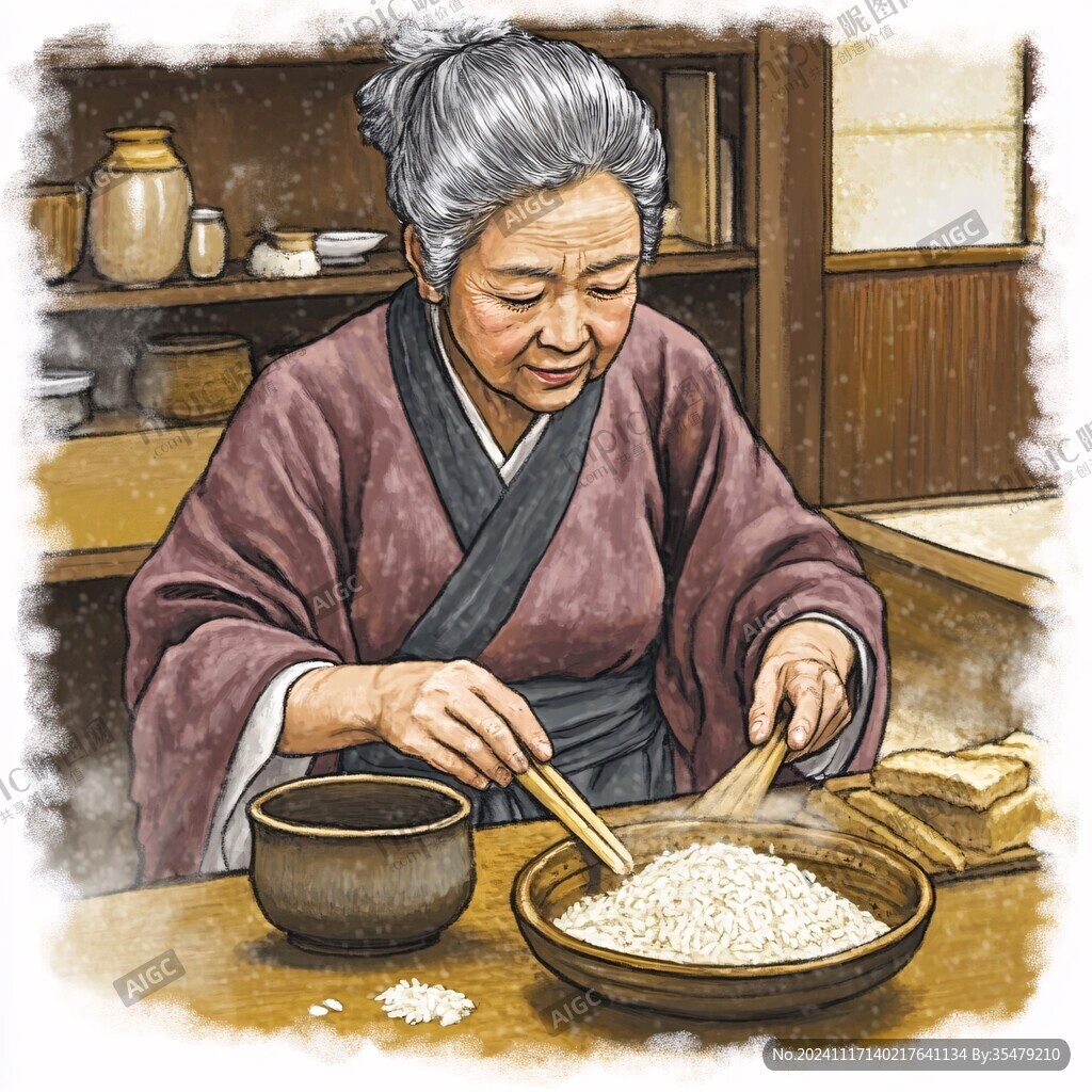古代豆腐作坊插圖