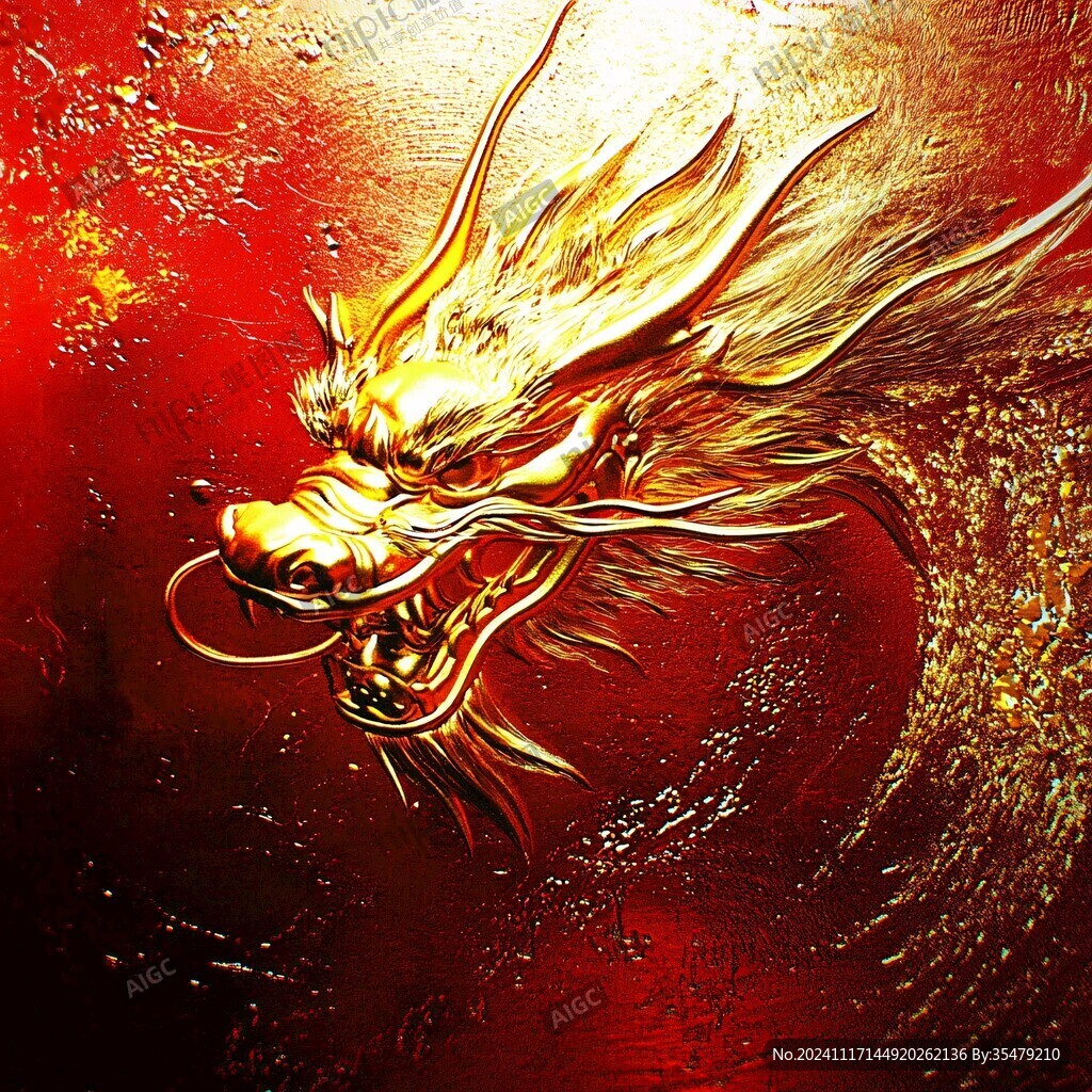 龍年鼠標(biāo)墊插畫