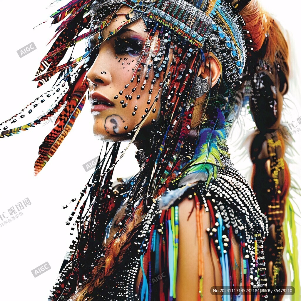 創(chuàng)意民族女孩