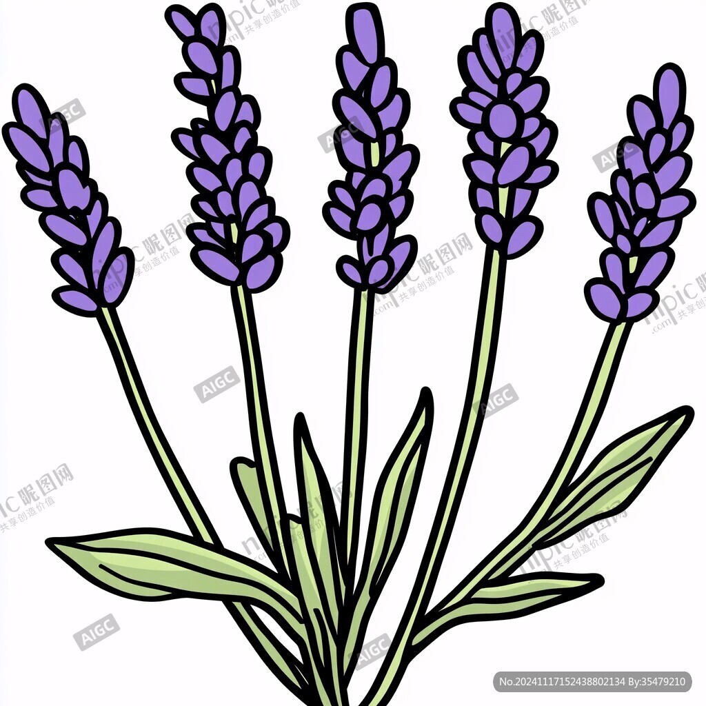 薰衣草插畫(huà)