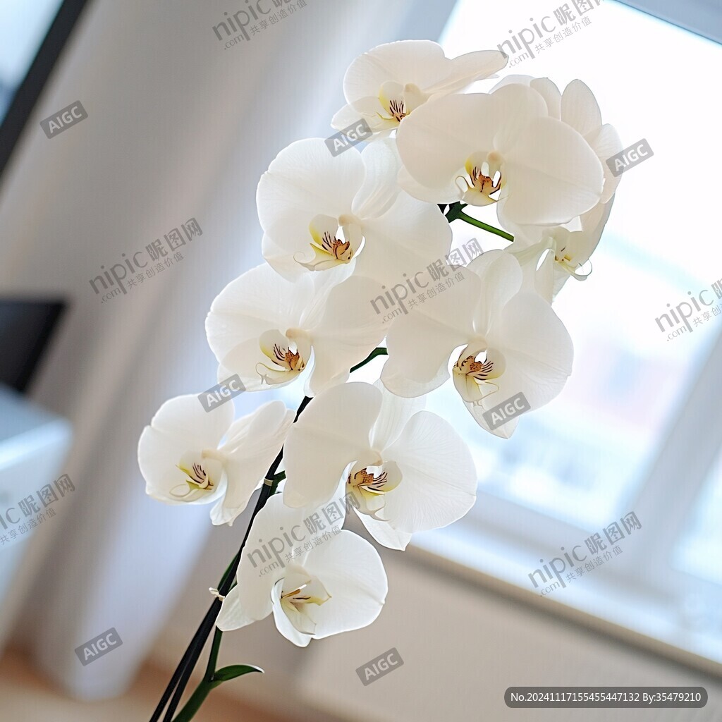 白色洋蘭蘭花