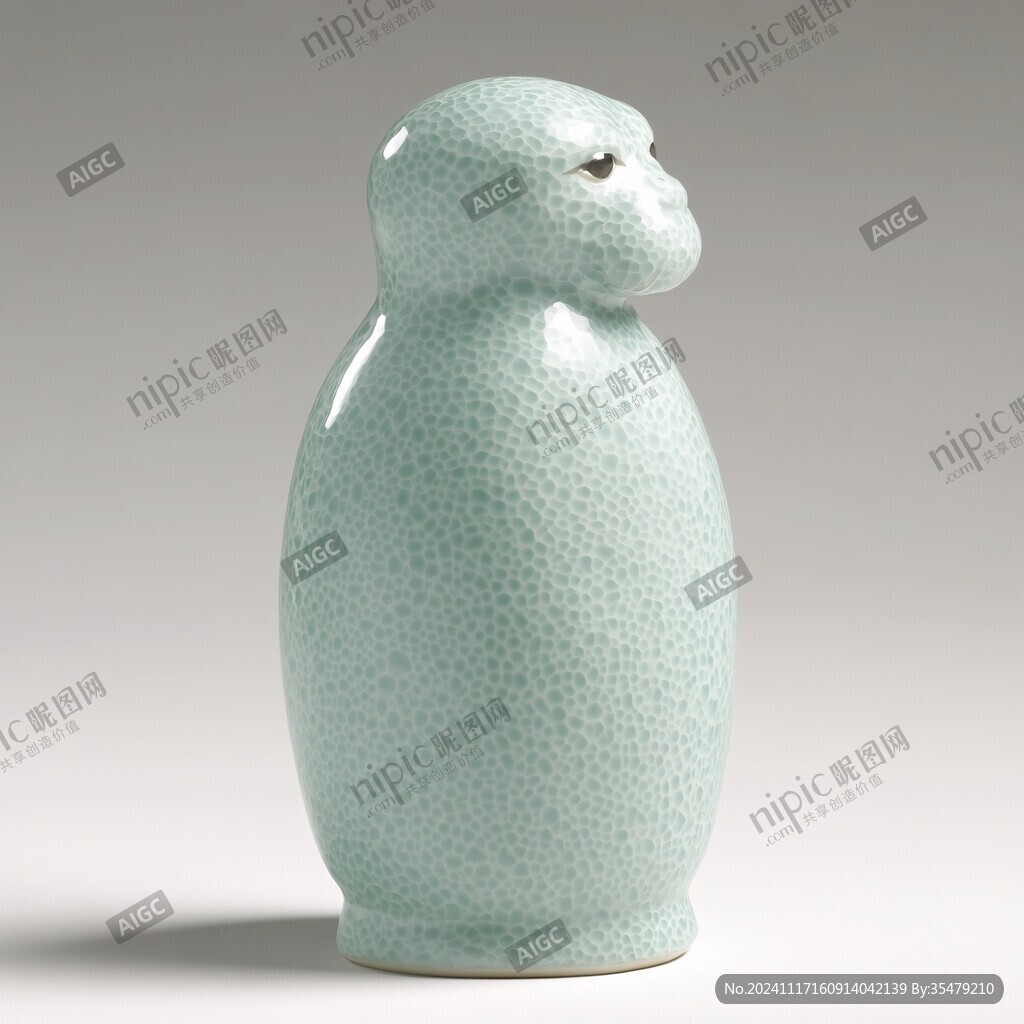 青釉茶入