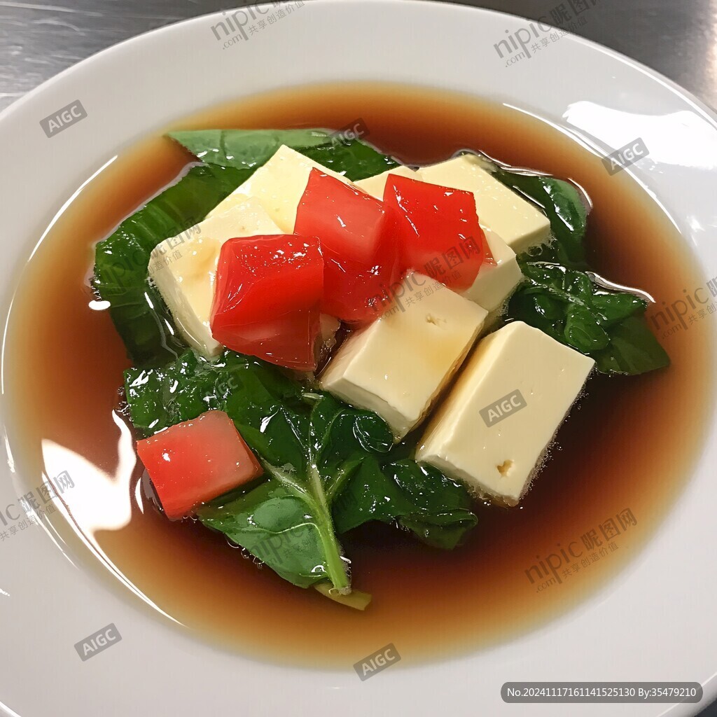 野菜文思豆腐