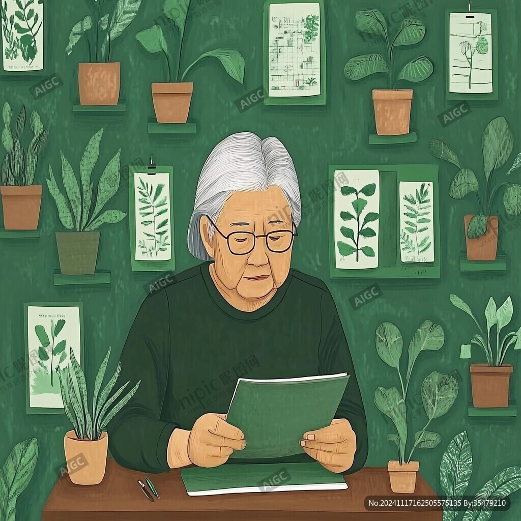 老年人插畫