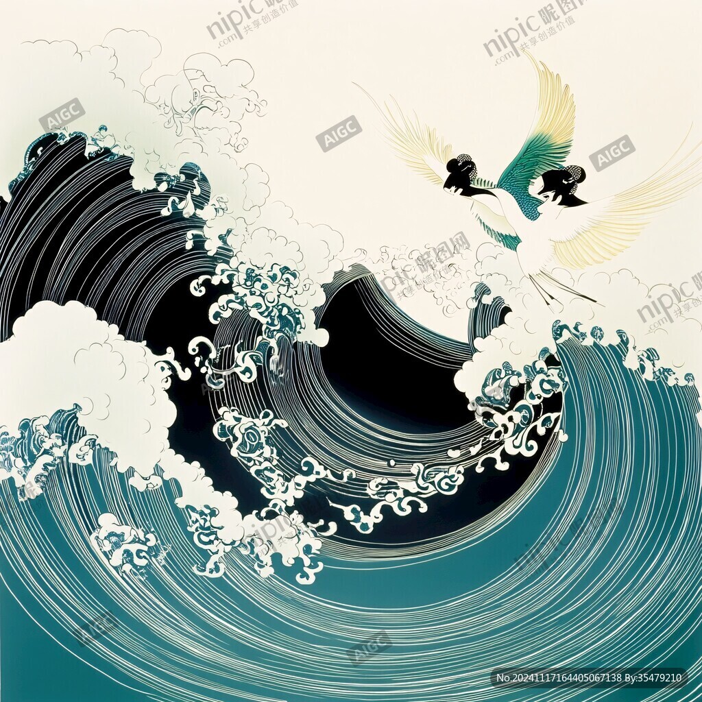 海浪仙鶴