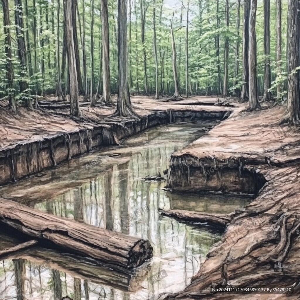 森林3d畫