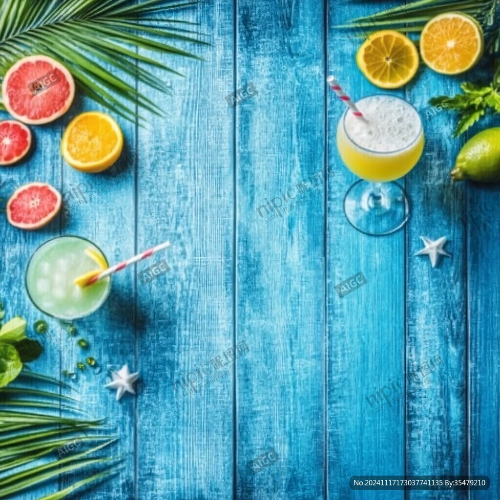 清涼健康冷飲海報背景