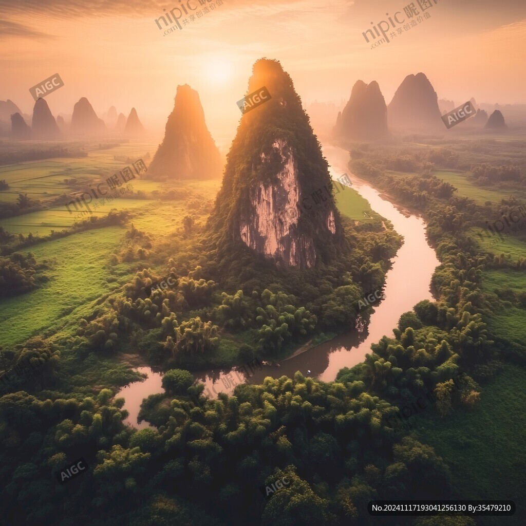 興坪夕陽航拍