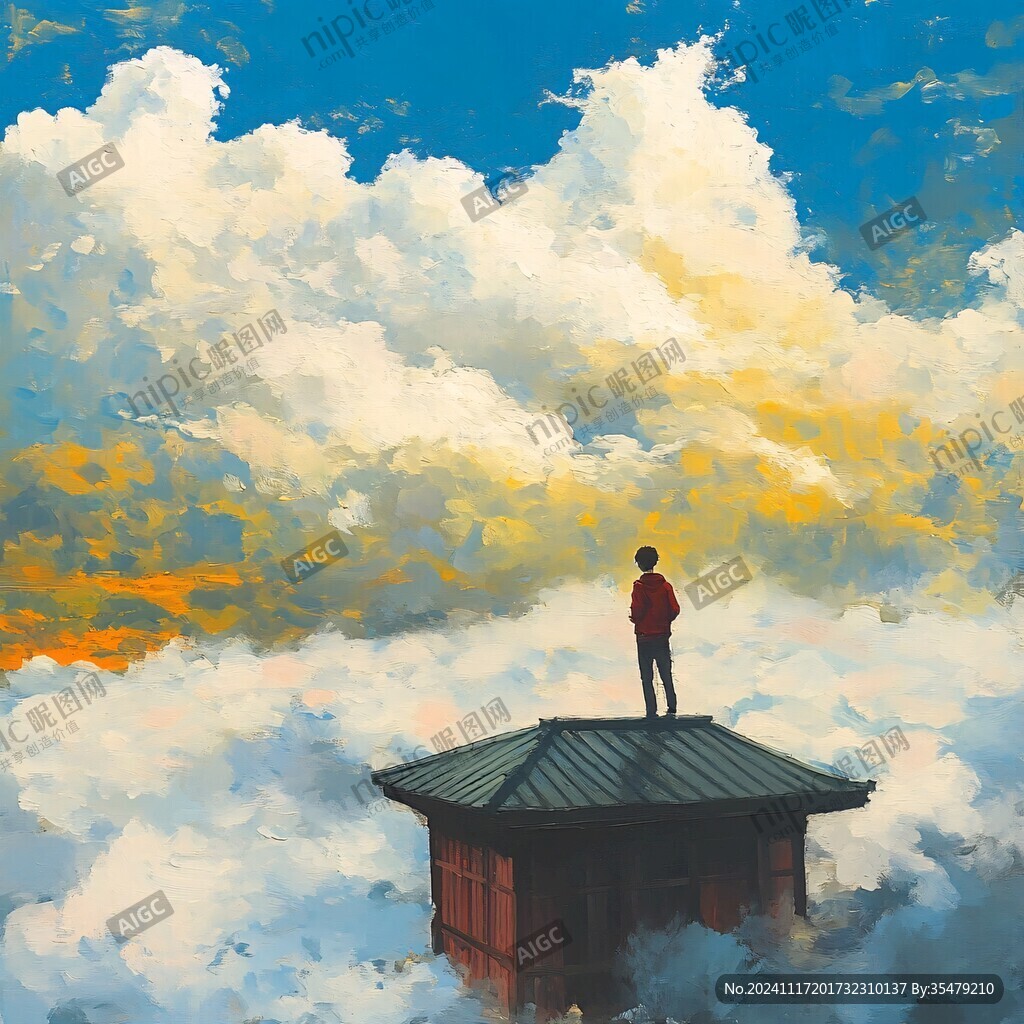 云頂觀日插畫