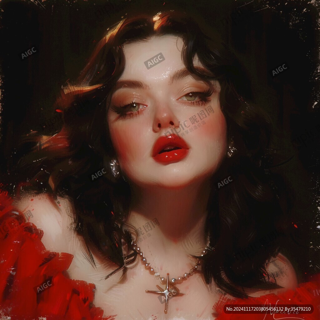 高級感女插畫