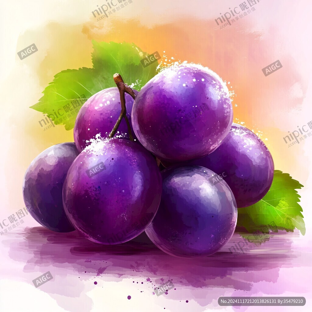 西梅高清插畫
