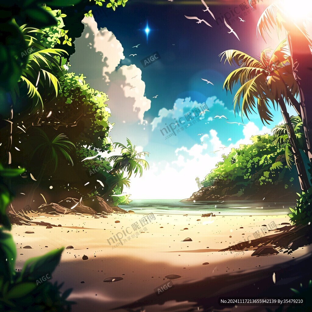 動(dòng)漫海邊
