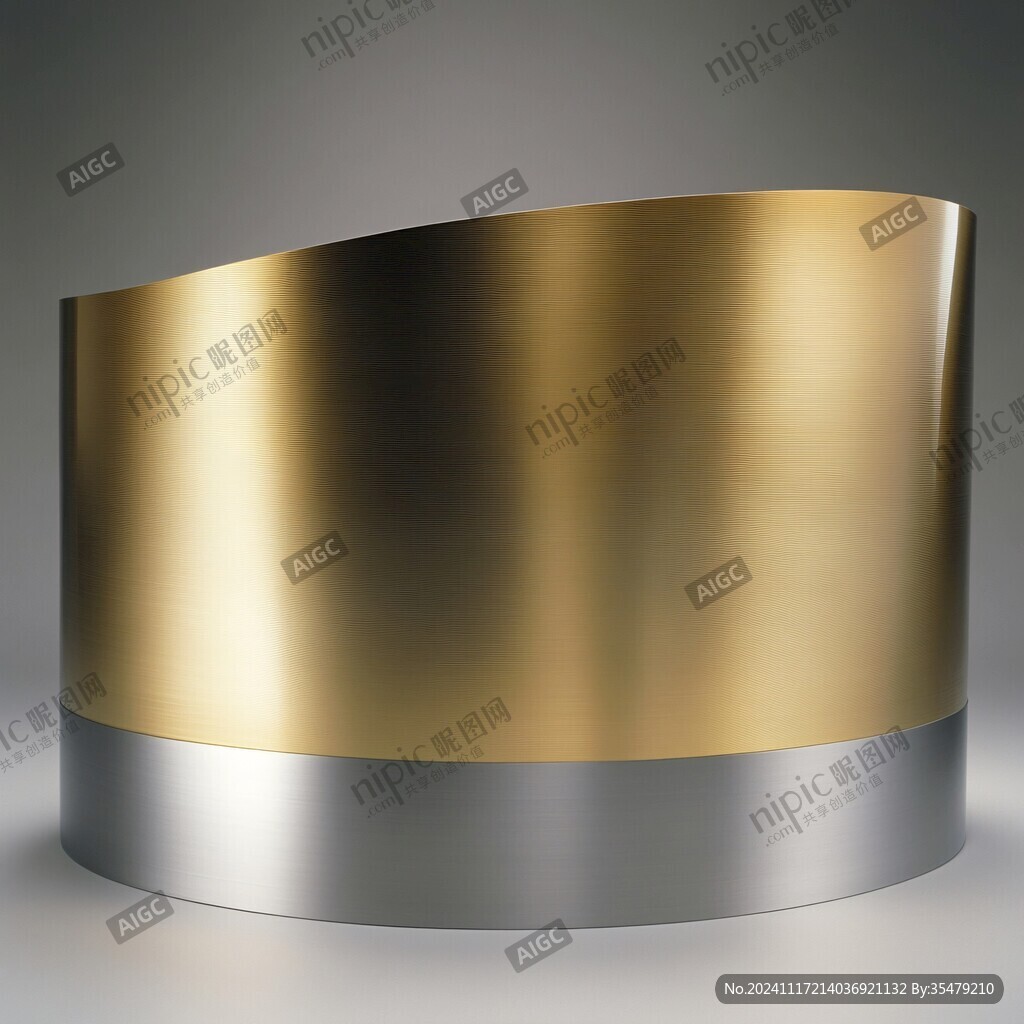 金色圓柱展示臺