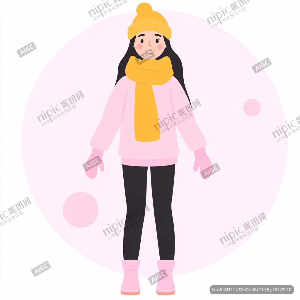 扁平風(fēng)女生