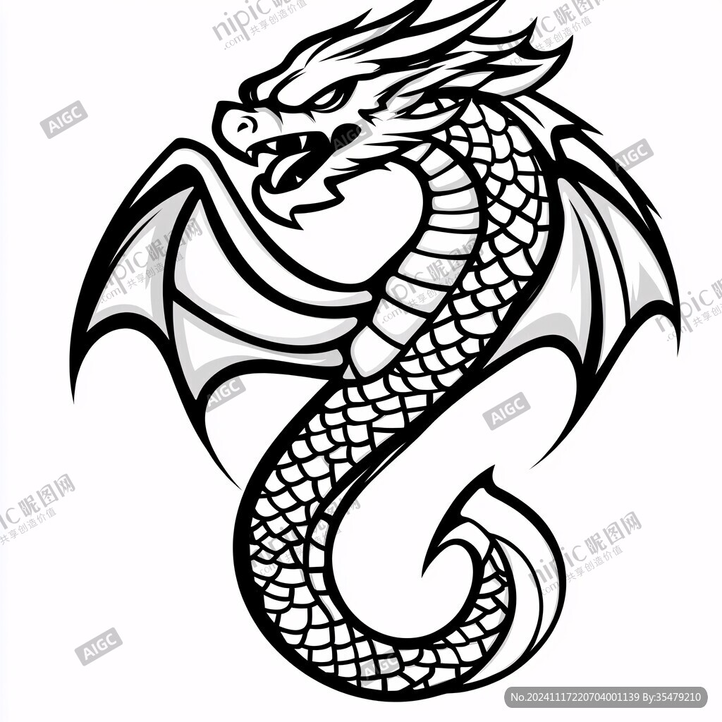 霸氣龍圖案