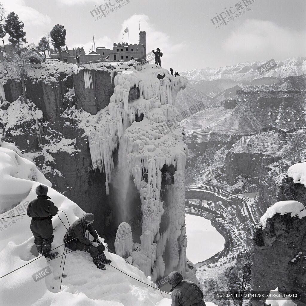 微縮雪場景