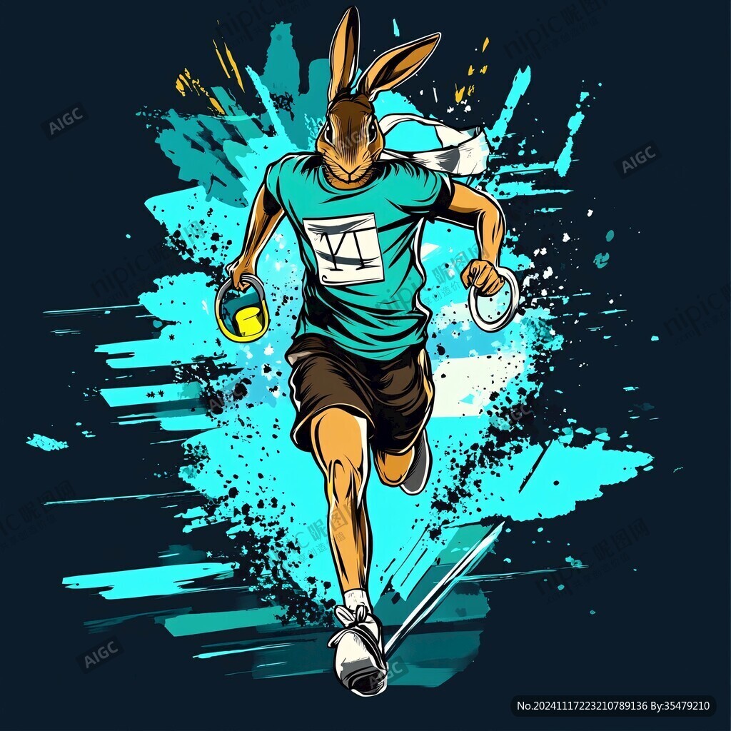 運動員插畫