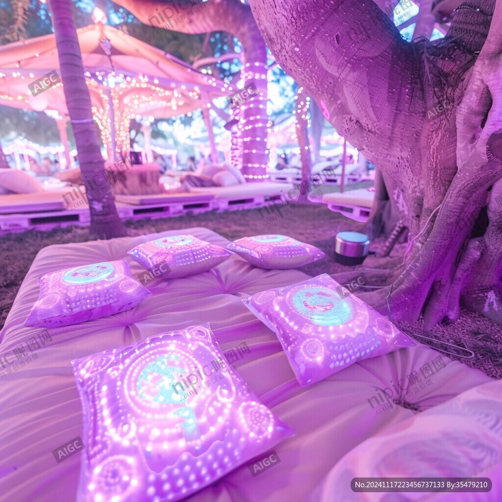 紫色森林主題場景