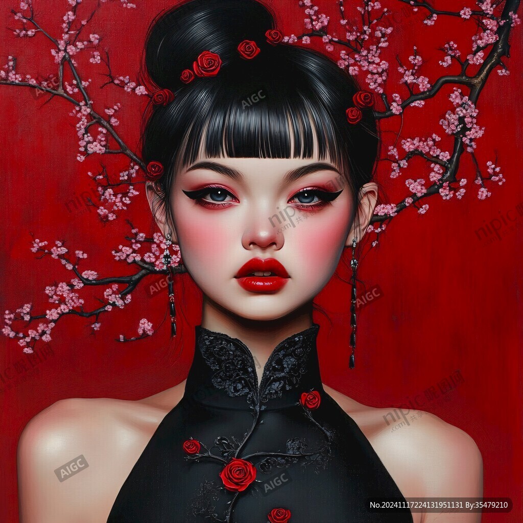 國潮民國美女