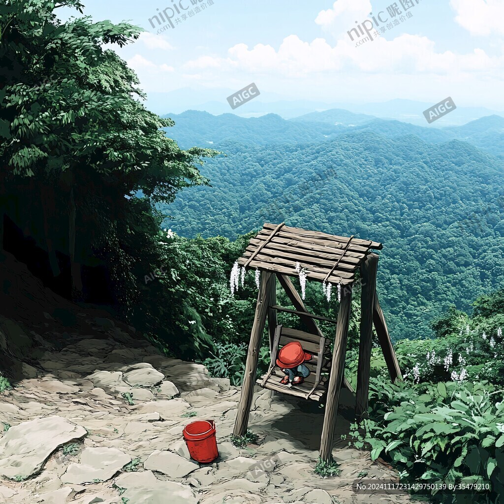 室外場(chǎng)景插畫