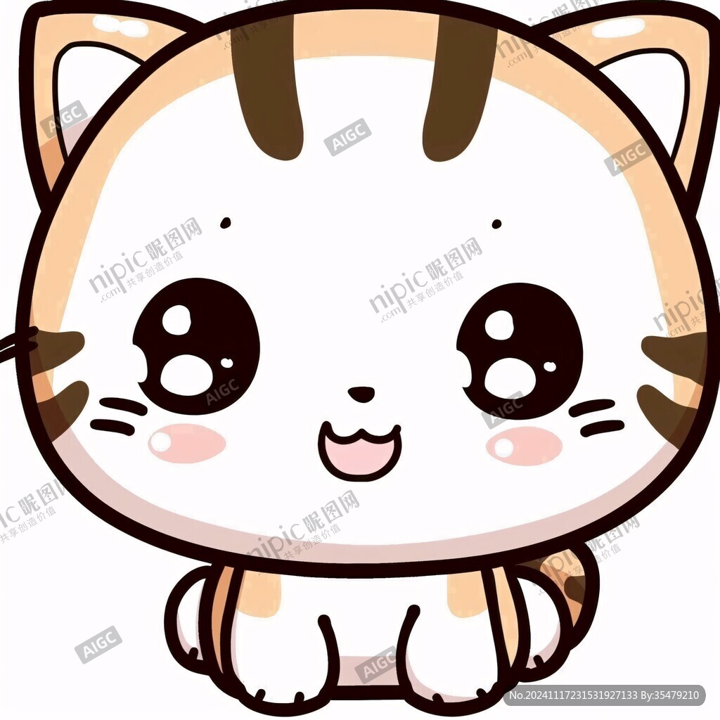 萌小貓卡通形象