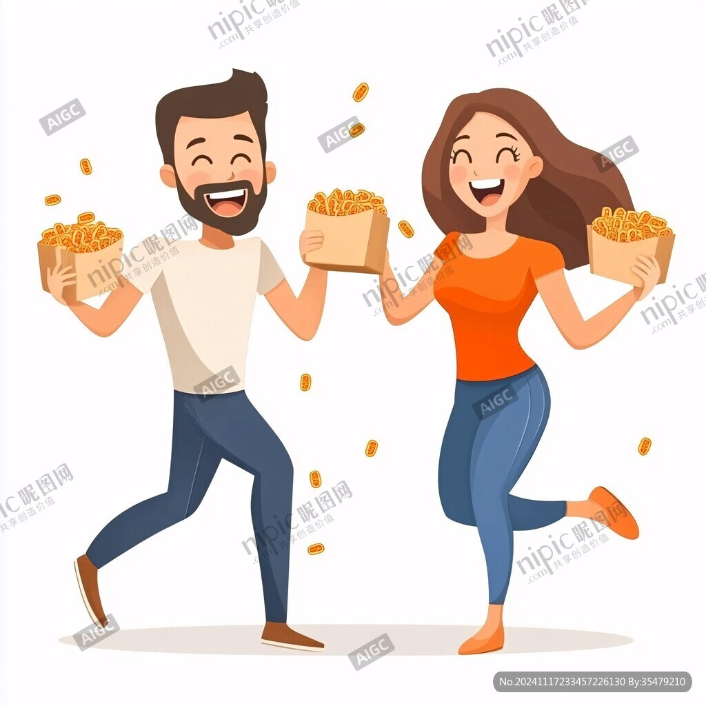 零食包裝人物插畫(huà)