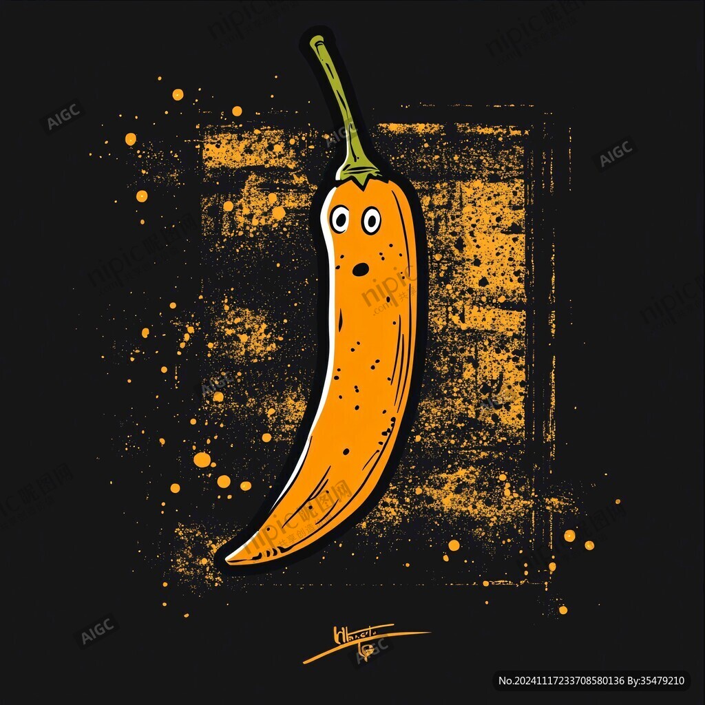 香蕉神盒插畫
