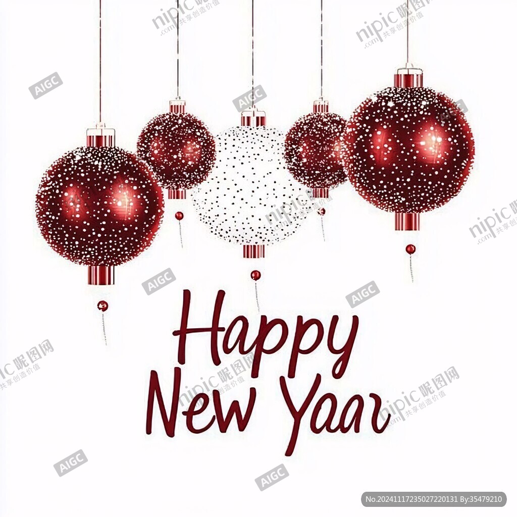 新年快樂吊飾