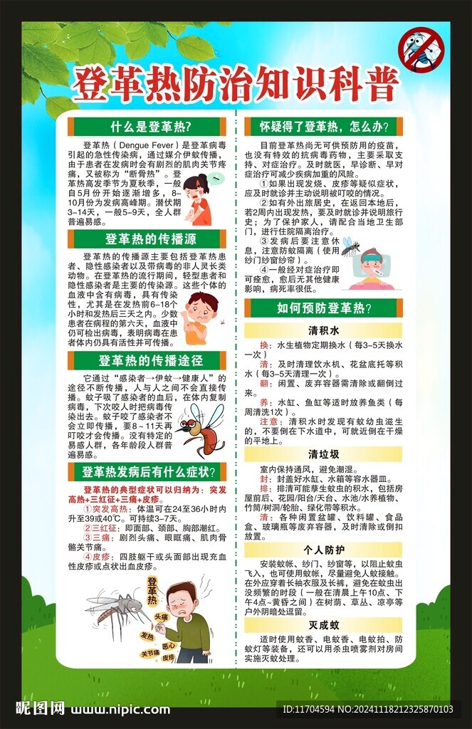 預防登革熱海報