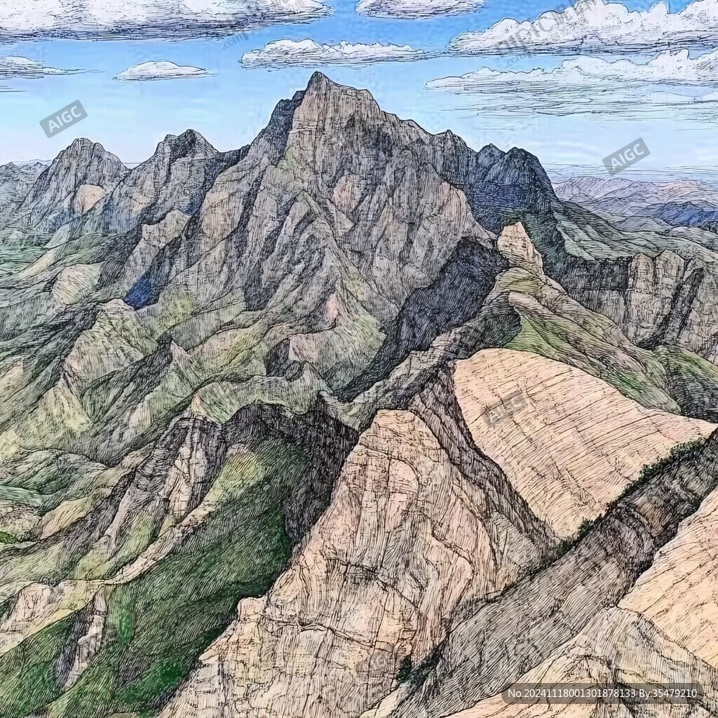 寫實群山