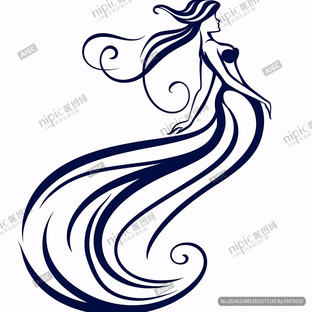 女神美女剪影