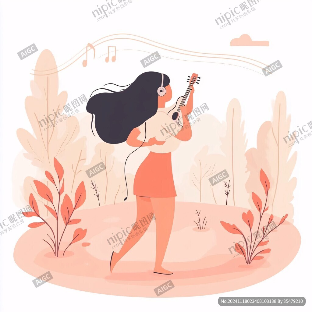 彈吉他扁平風