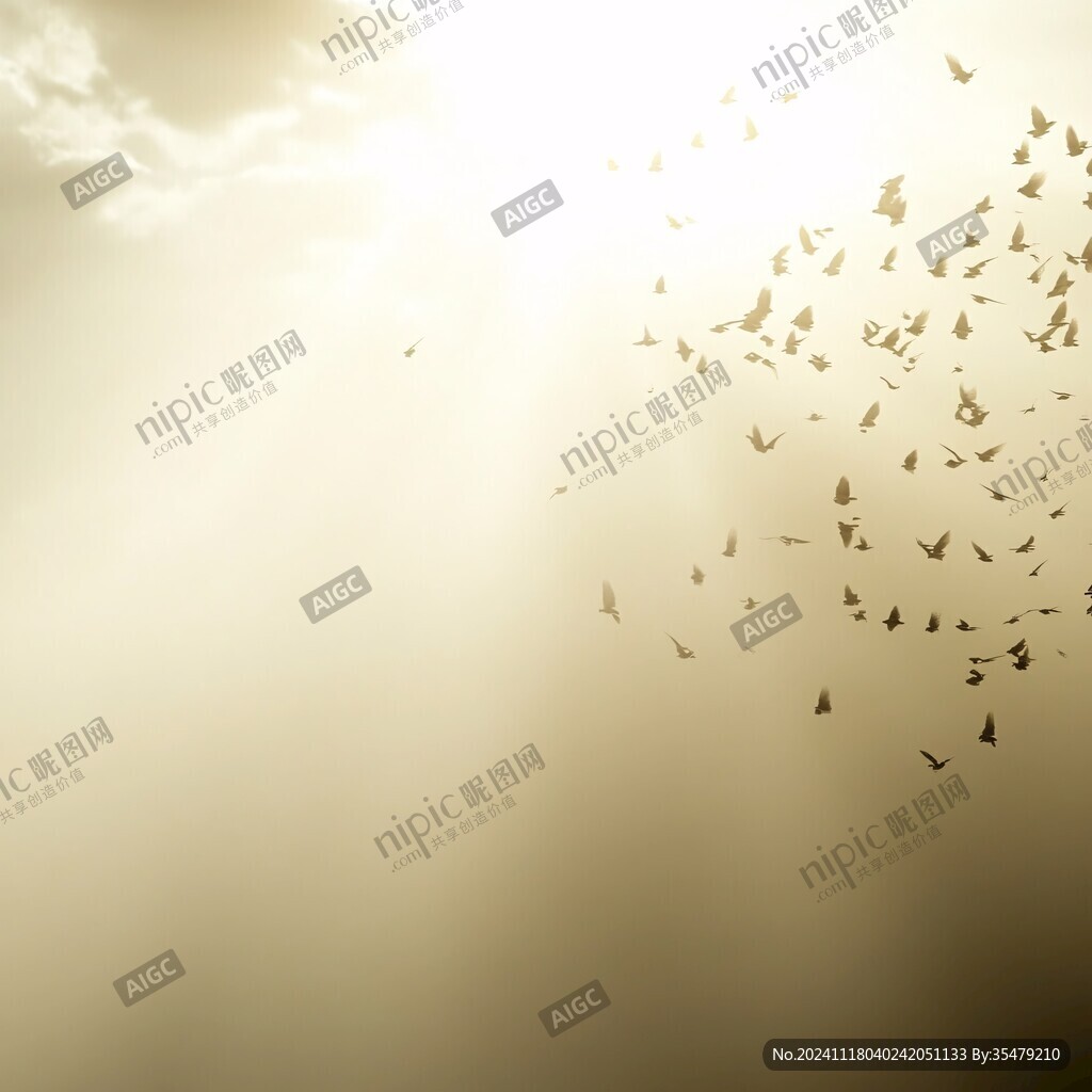 飛鳥(niǎo)遠(yuǎn)山太陽(yáng)