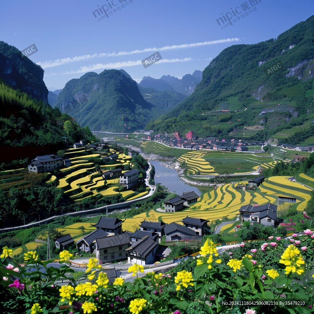 壯鄉(xiāng)風光圖片素材下載