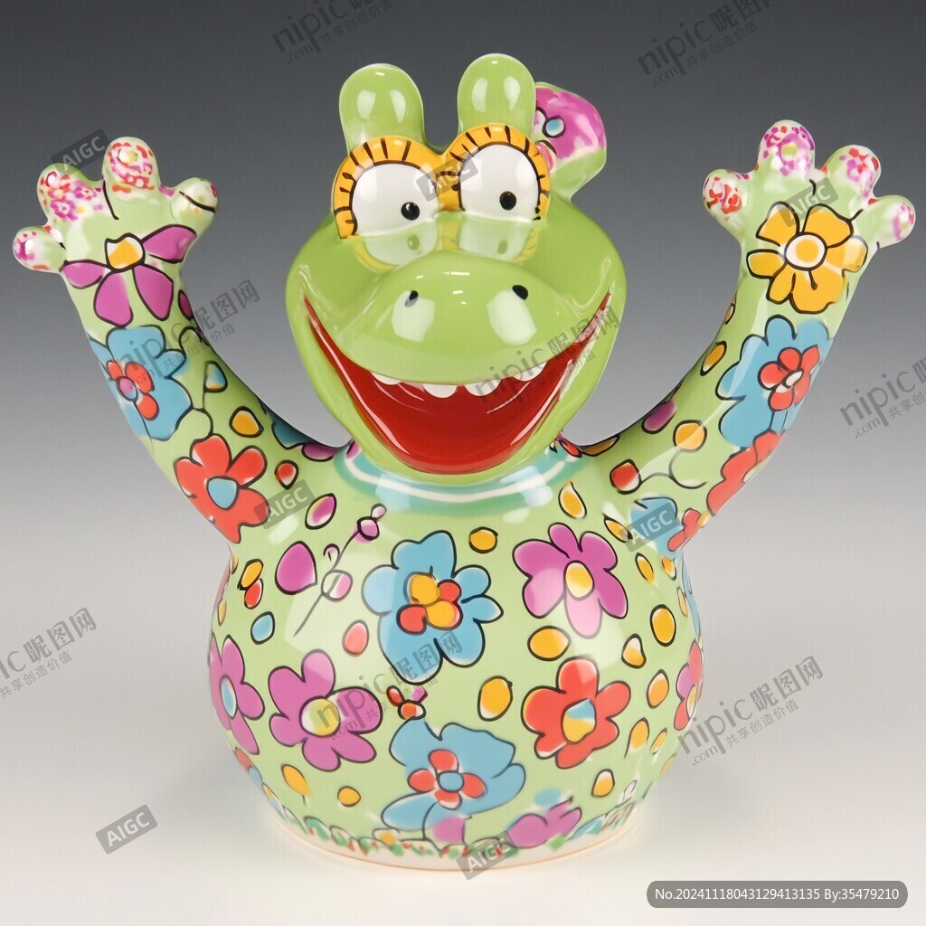 瓷器青蛙工藝品